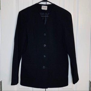 Reflections of Dallas Black Button Down Blazer